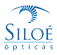Logo Ópticas Siloé en azul.
